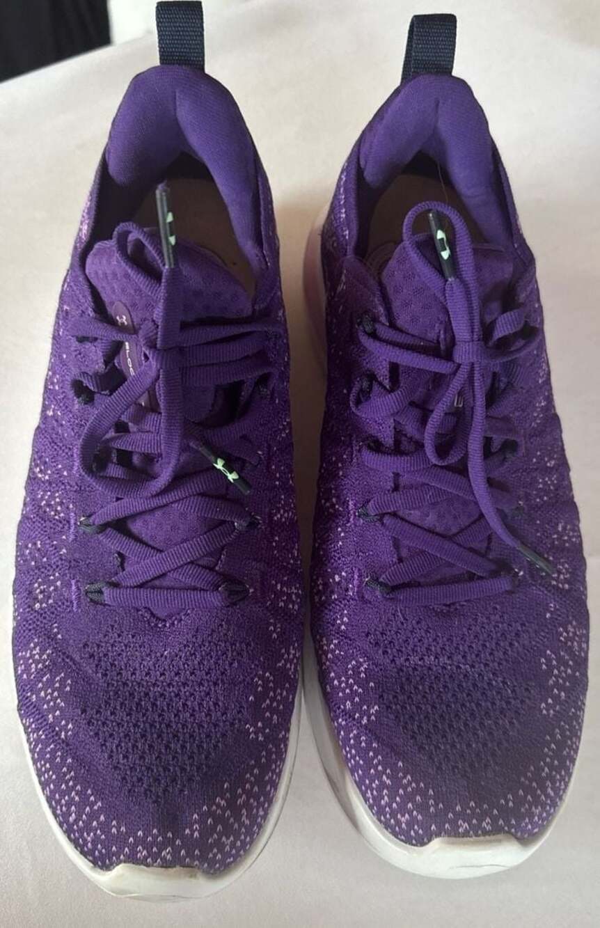 Under Armour Flow Velociti Wind 2 Purple Knit Running Shoes Women's Size 10